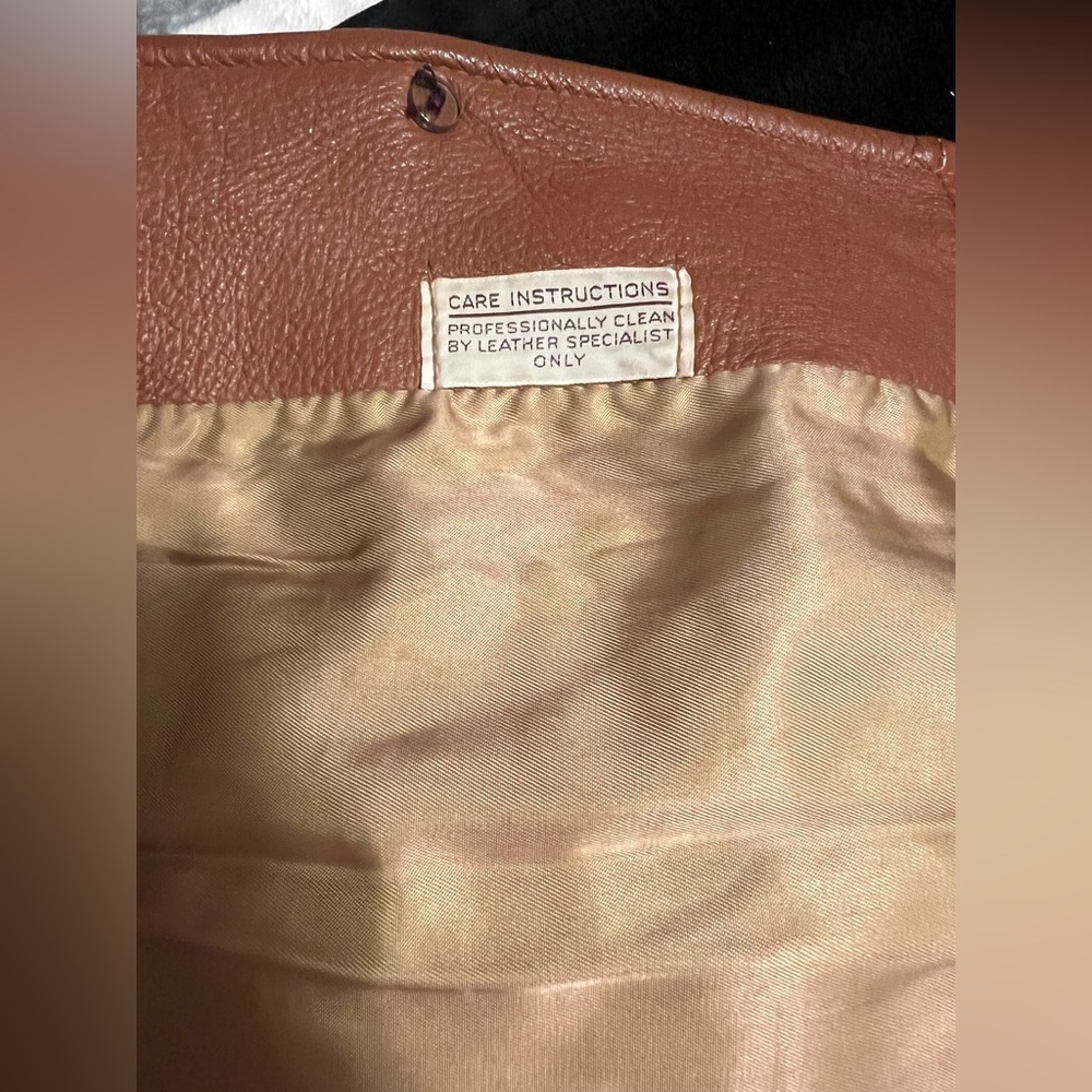 Rare! Vtg 70s Custom Coat Co Deerskin Leather Coat, belted waist Men’s 2XL - Picture 9 of 16